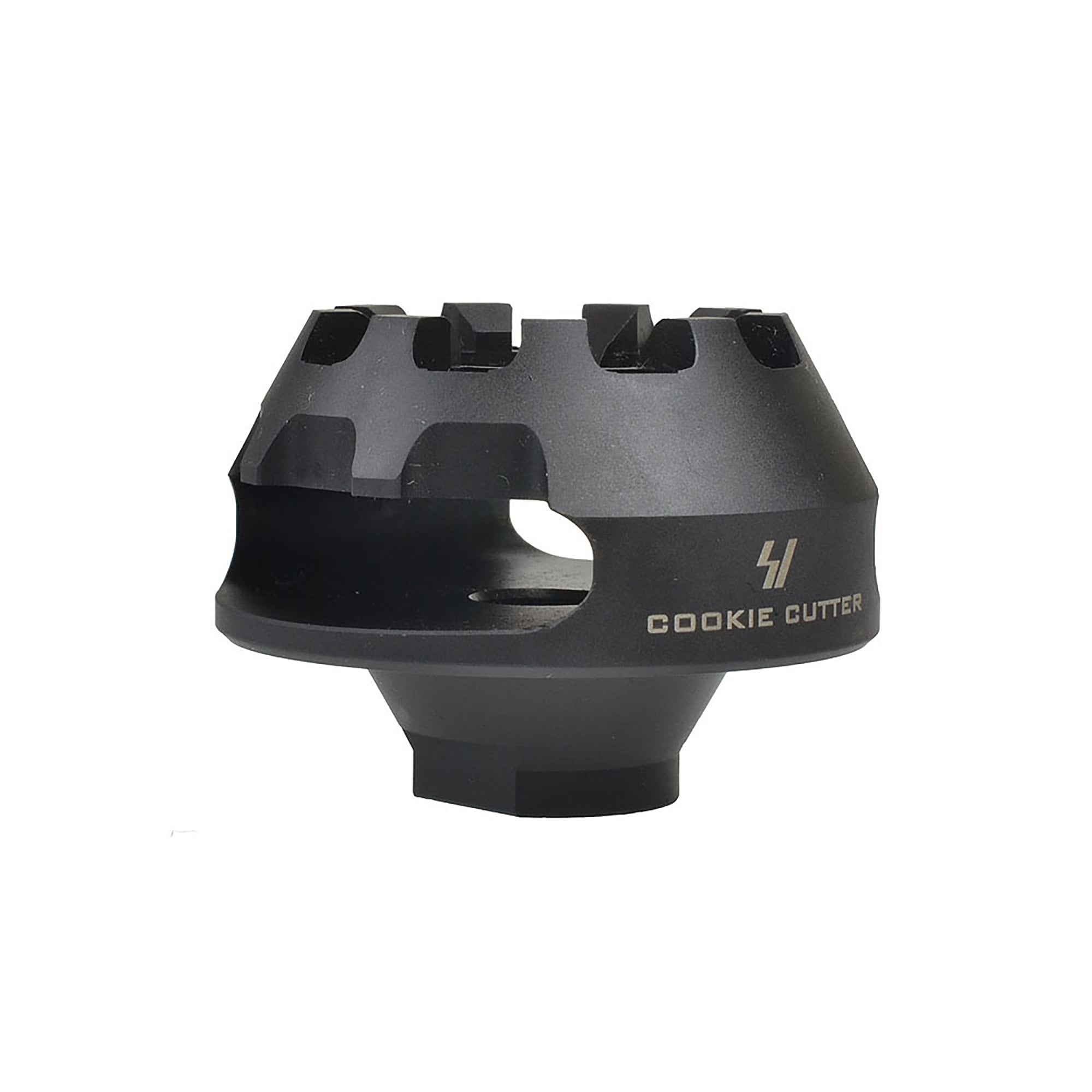 Cookie Cutter Muzzle Brake | Single Chamber Design to Eliminate Recoil Force | For AR/ AK pistols