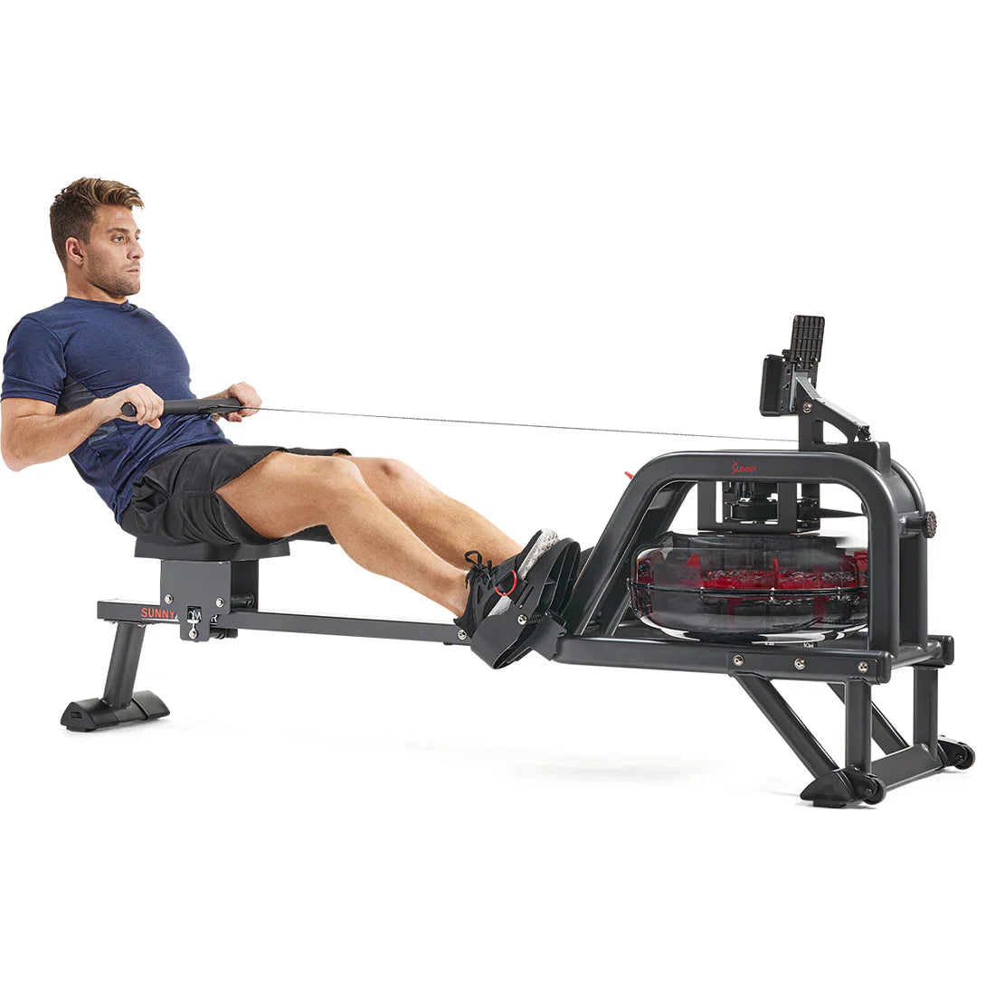 Obsidian Surge 500 m Water Rowing Machine by Sunny Health & Fitness