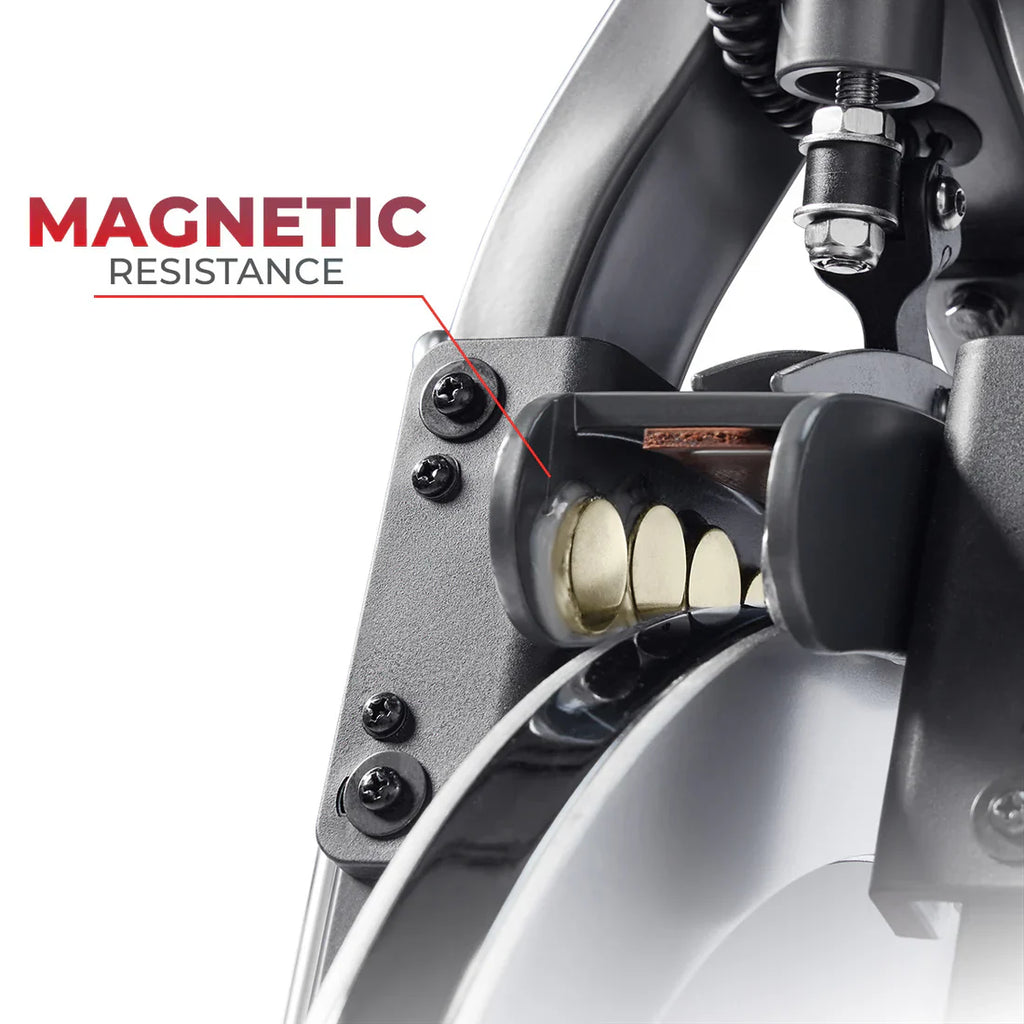Premium Smart Magnetic Belt Drive Indoor Cycling Exercise Bike by Sunny Health and Fitness
