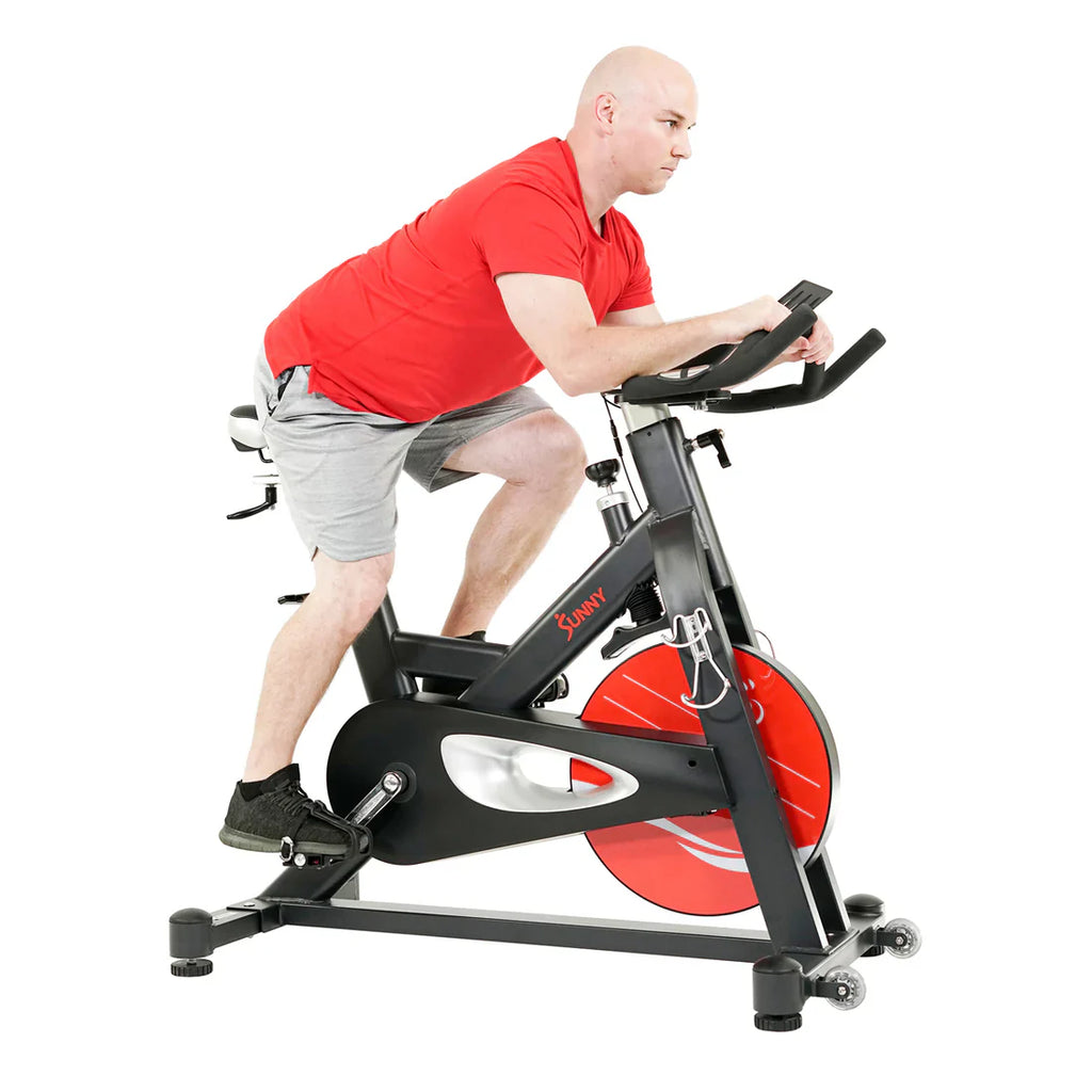 Evolution Pro Magnetic Belt Drive Heavy Duty Indoor Cycling Bike by Sunny Health & Fitness