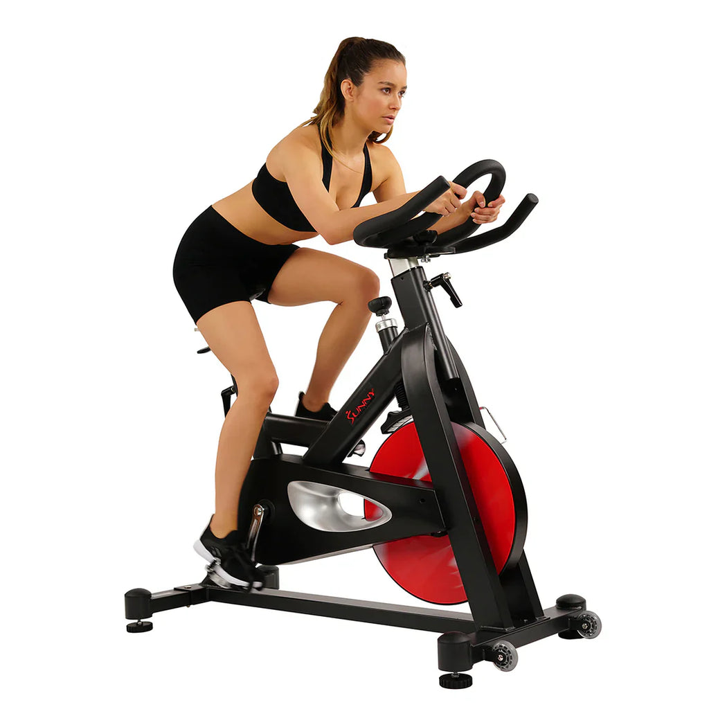 Evolution Pro Magnetic Belt Drive Heavy Duty Indoor Cycling Bike by Sunny Health & Fitness