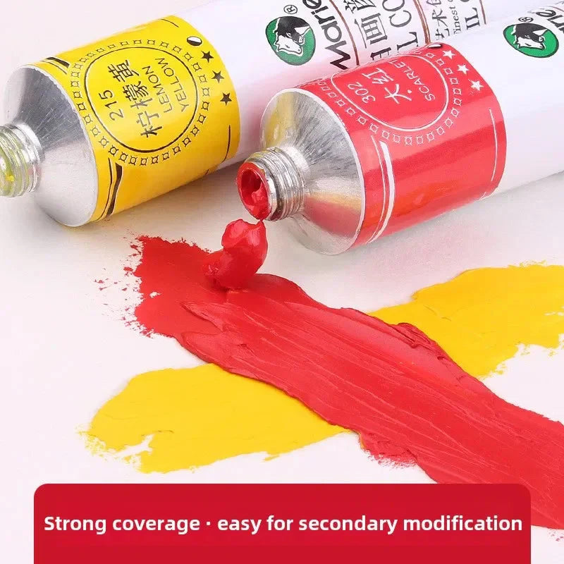 Marie's Oil Paint 170ML Oil Painting Art Creation Pigment Large Oil Paint Paint Single Commonly Used 24 Colors