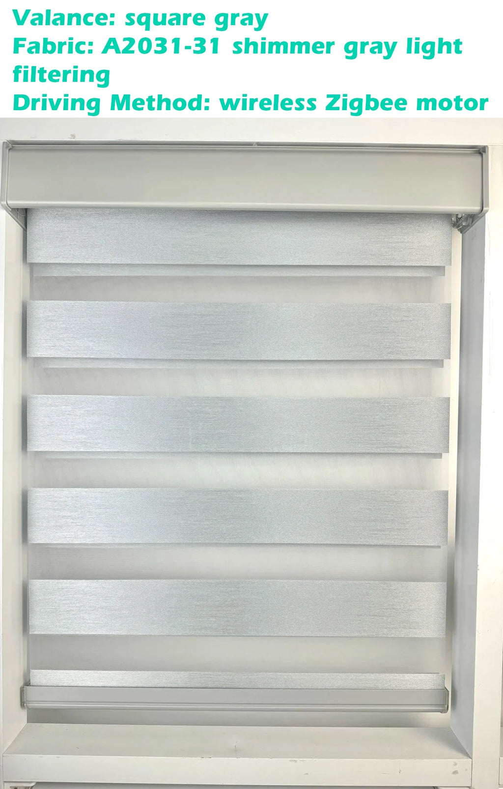Decopedia Custom Made Zebra Blinds for Windows Motorized Roller Blinds Blackout Day and Night Window Blinds for Sliding Door