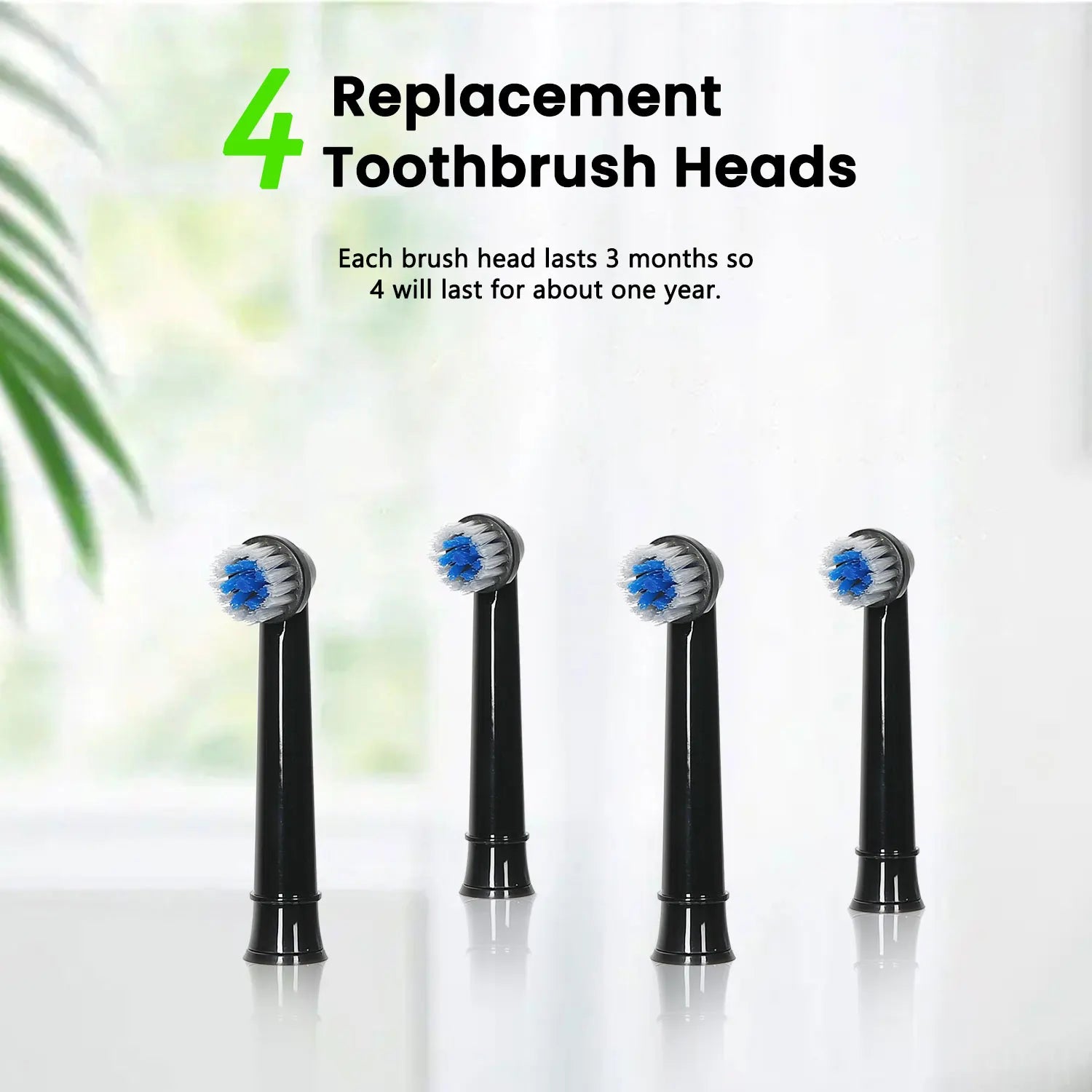 Fairywill Electric Toothbrush T2233Powerful Rotation Cleaning 4 Replacement Heads Rechargeable Sonic Toothbrush for Adults