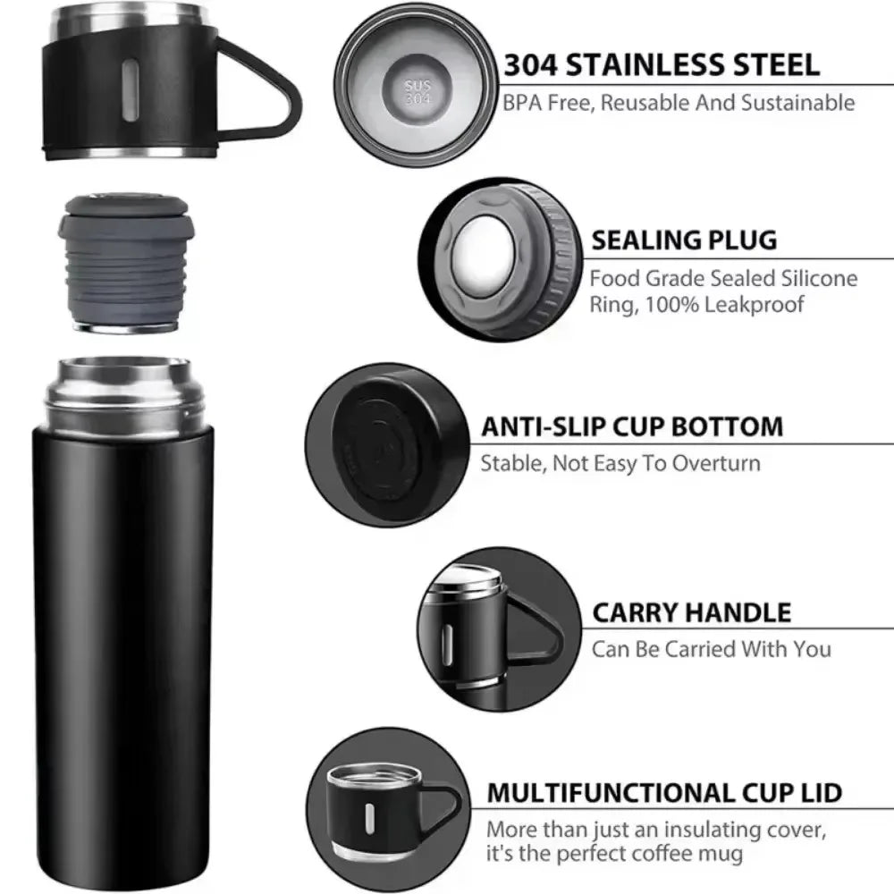 304 Stainless 500ml Steel Vacuum Insulated Travel Flask
