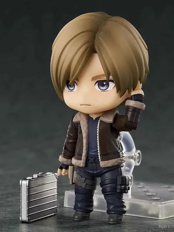 Aixlan #2337 Leon Scott Kennedy Figure 10cm Q Version Cute PVC Action Figure Amine Birthday Gift Collectible Figurine
