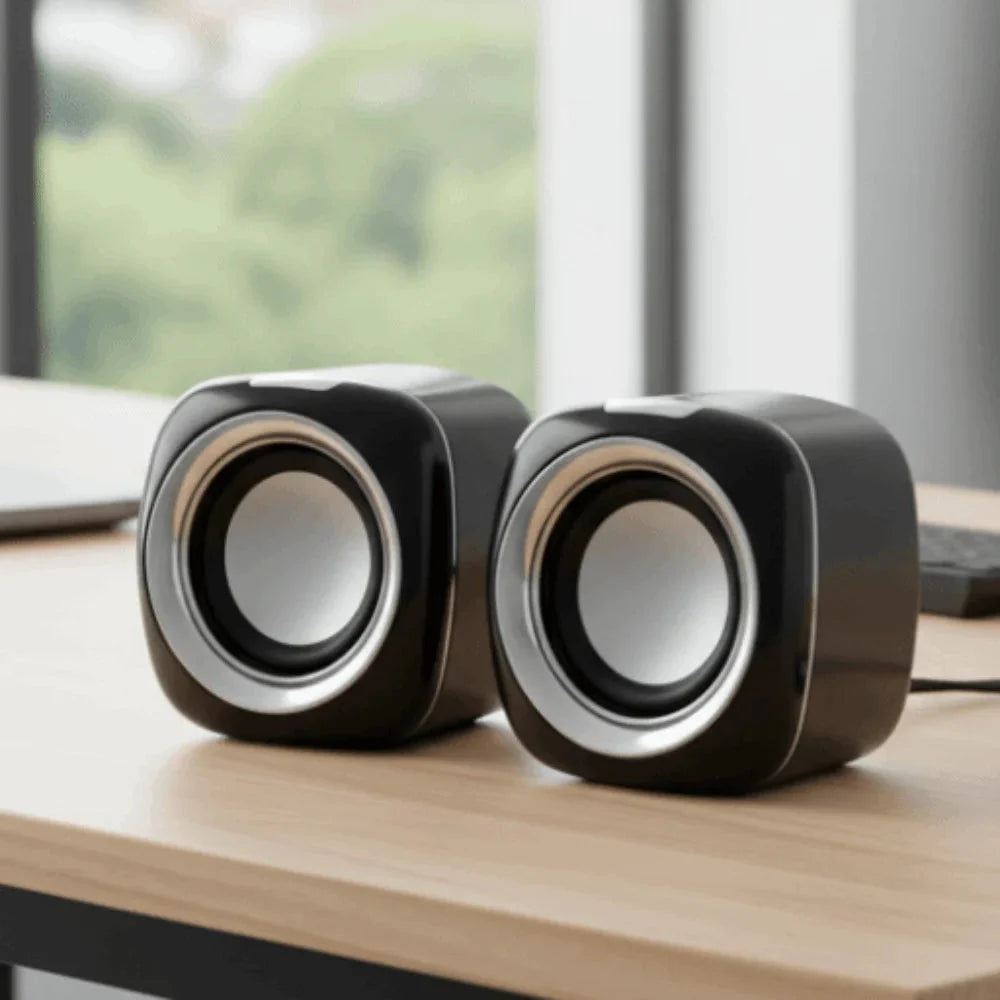 AUX Audio Speaker Wired High Volume 3.5mm Wired Small Speaker Stereo Portable Stereo Mini Speaker Phone/Pad/PC/Computer
