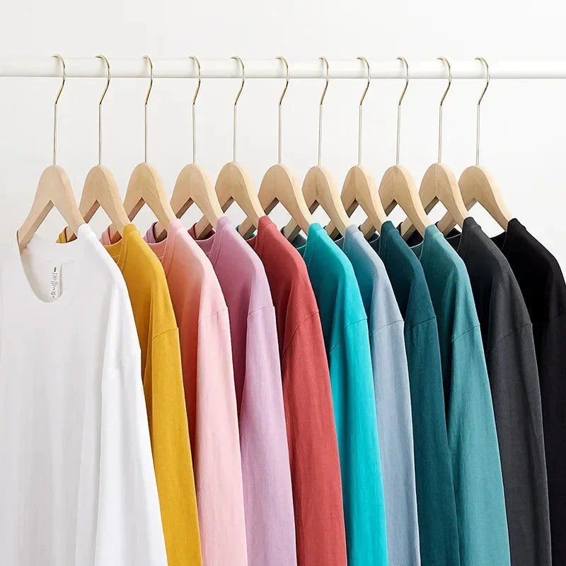 MRMT 2026 Brand New Mens T Shirt Combed Cotton Loose Tide Round Neck Long-Sleeved Men t-Shirt Pure Bottoming Top Tees Shirt