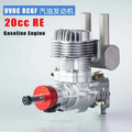 RCGF 20cc RE Rear Exhaust Gas Engine, Walbro Carburetor for Sport Scale RC Models