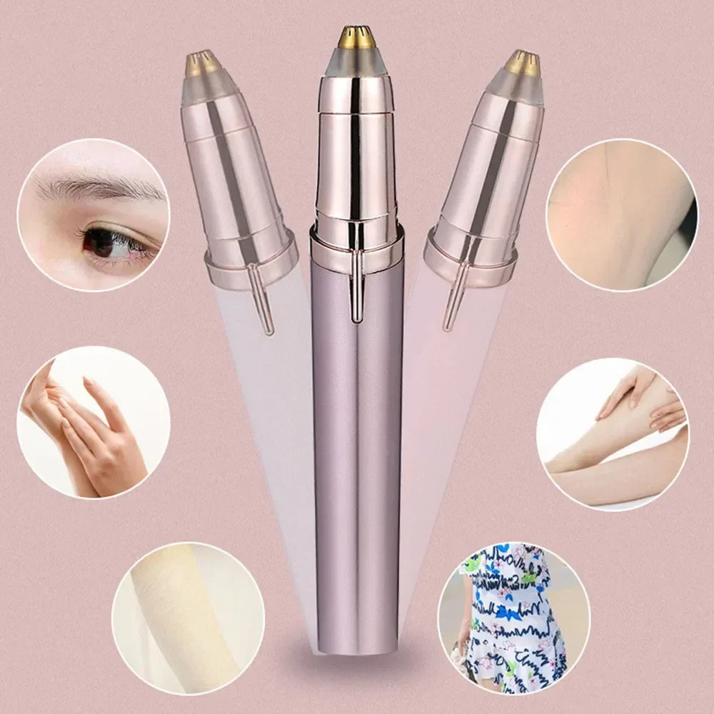 Electric Eyebrow Trimmer USB Charger Security Hair Removal Eye Brow Epilator Shaper Shaver Painless Razor Facial Hair Remover