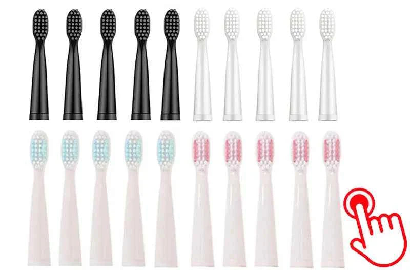 Sonic Electric Toothbrush For Adult Black White Whitening Timer Soft Hair IPX7 Waterproof 5-gear Mode USB Charging Teeth Brush