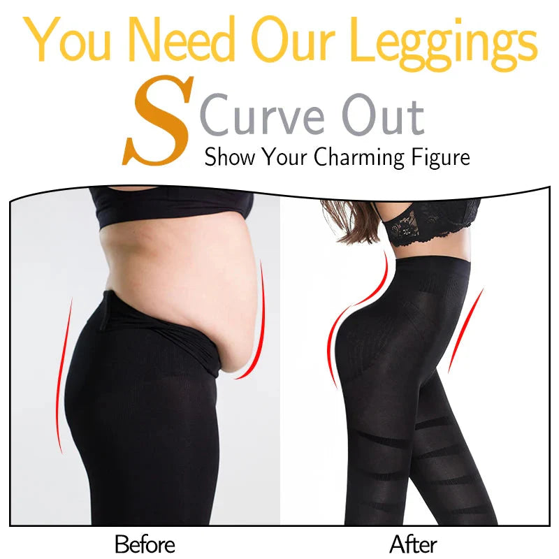Women Legging High Waist New Leggins Tummy Control Panties Waist Trainer Slimming Pants Body Shaper Thigh Sculpting Slimmer