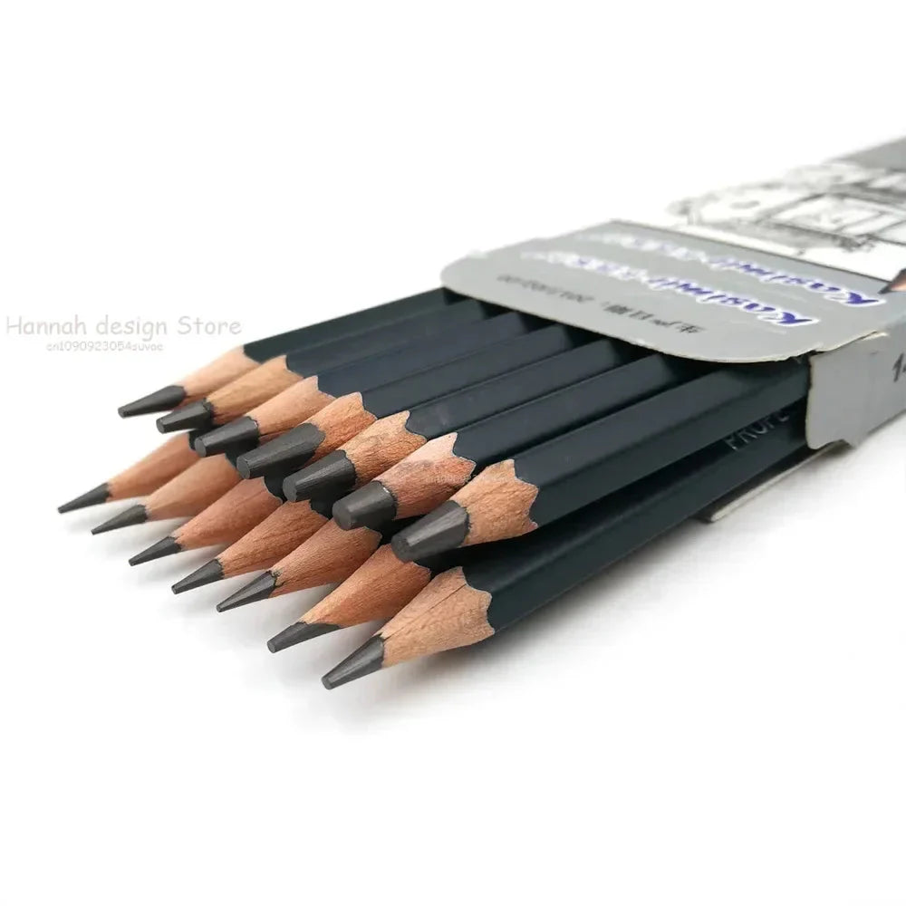 14Pcs/Set Drawing Sketch Pencils Set Wooden Professional Art Supplies HB 2B 6H 4H 2H 3B 4B 5B 6B 10B 12B 1B Painting Stationery