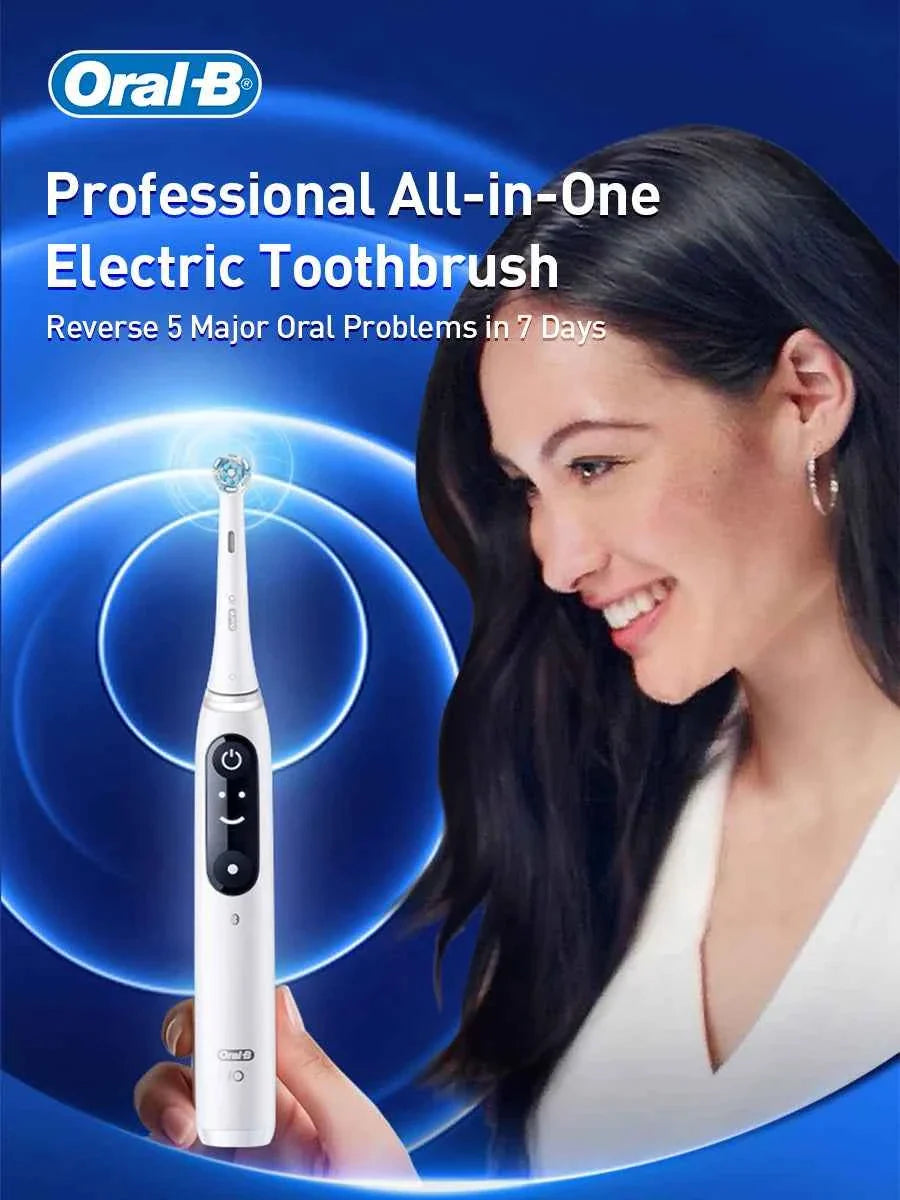 Oral B Io Series 7 Smart Electric Toothbrush with Pressure Sensor 2 Minutes Timer Smart Clean Teeth Adult Teeth Brush