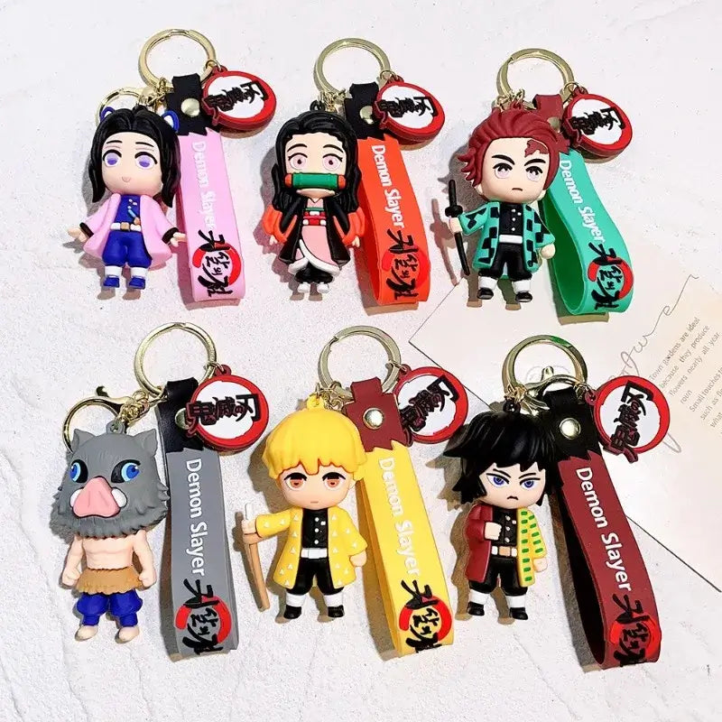 Demon Slayer Keychains: Cute Anime Car & Bag Pendant Accessories