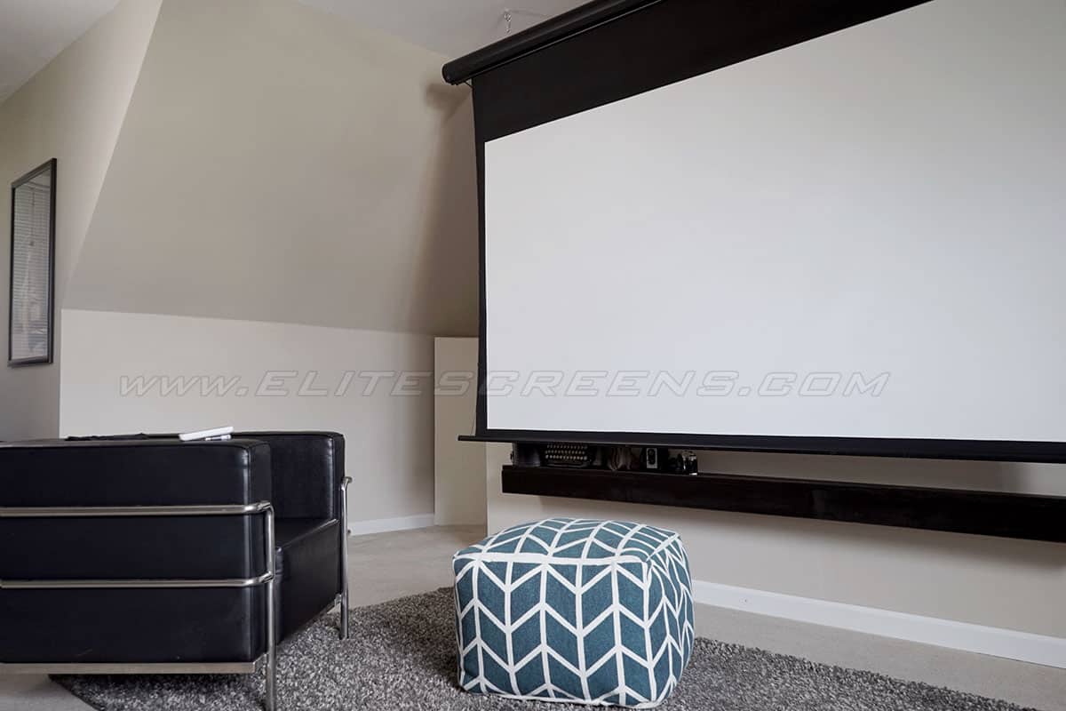 Elite Screens Saker Tab-Tension AcousticPro UHD Series Projector Screen