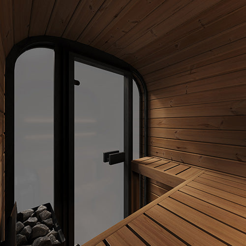 SaunaLife Model CL3G Cube-Series Outdoor Home Sauna Kit