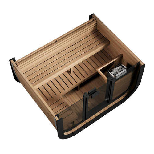 SaunaLife Model CL5G Cube-Series Outdoor Home Sauna Kit