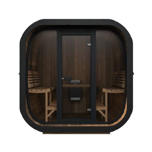 SaunaLife Model CL7G Cube-Series Outdoor Home Sauna Kit