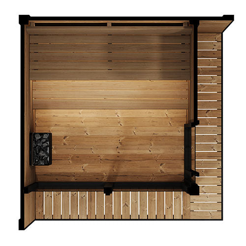 SaunaLife GL6 Outdoor Sauna Kit - Garden Luxury-Series Up to 6 People