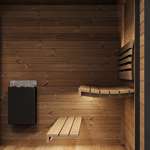 SaunaLife GL6 Outdoor Sauna Kit - Garden Luxury-Series Up to 6 People