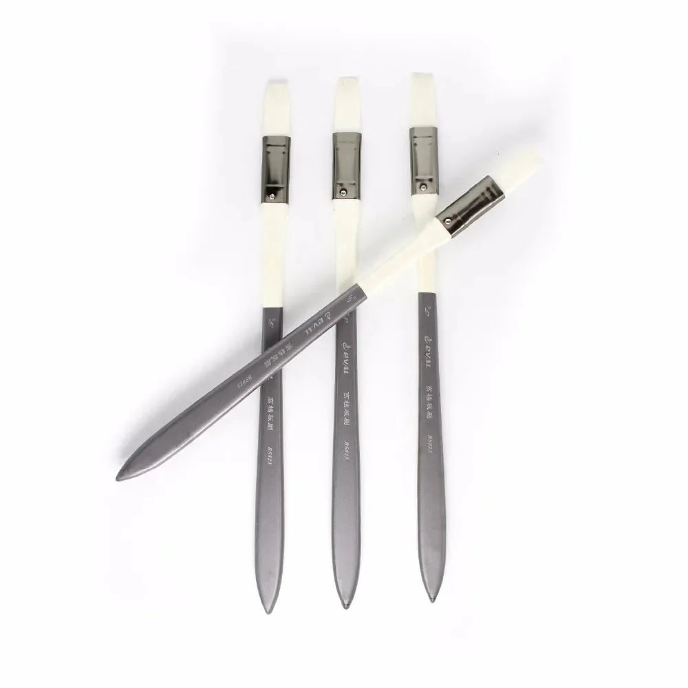4 Pc 1/2 "Bristle Brushes Oil Painting Brush Graffiti Watercolor Paintbrush Art Material Tool Set For Acrylic scrubbing brush