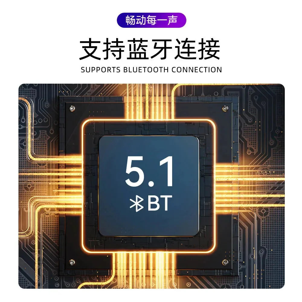 3D Subwoofer HiFi Wired Desktop Portable Bluetooth Speakers 5.1 Remote Control Home Theater Sound  Bar For Computers USB/SD card