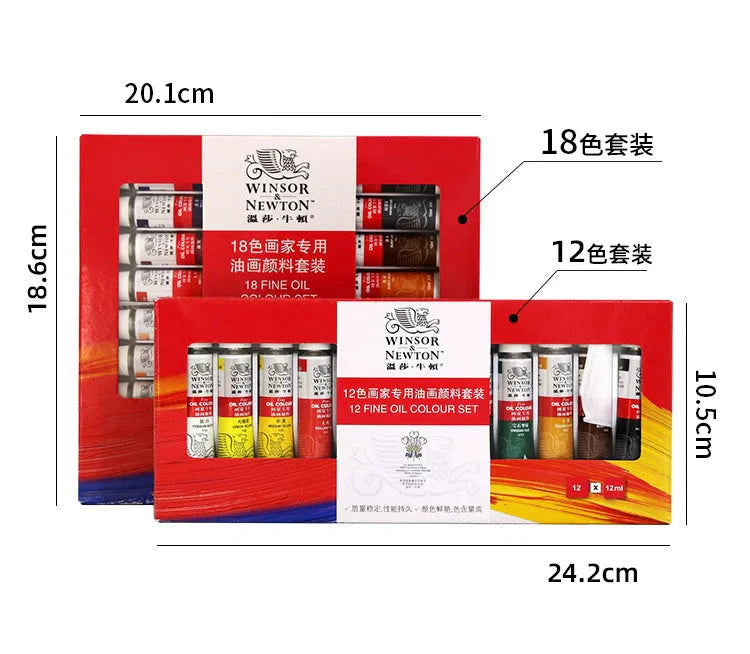 Professional 12/18/24 Colors 12 ML Tube Oil Paints Art For Artists Canvas Pigment Art Supplies Drawing Set