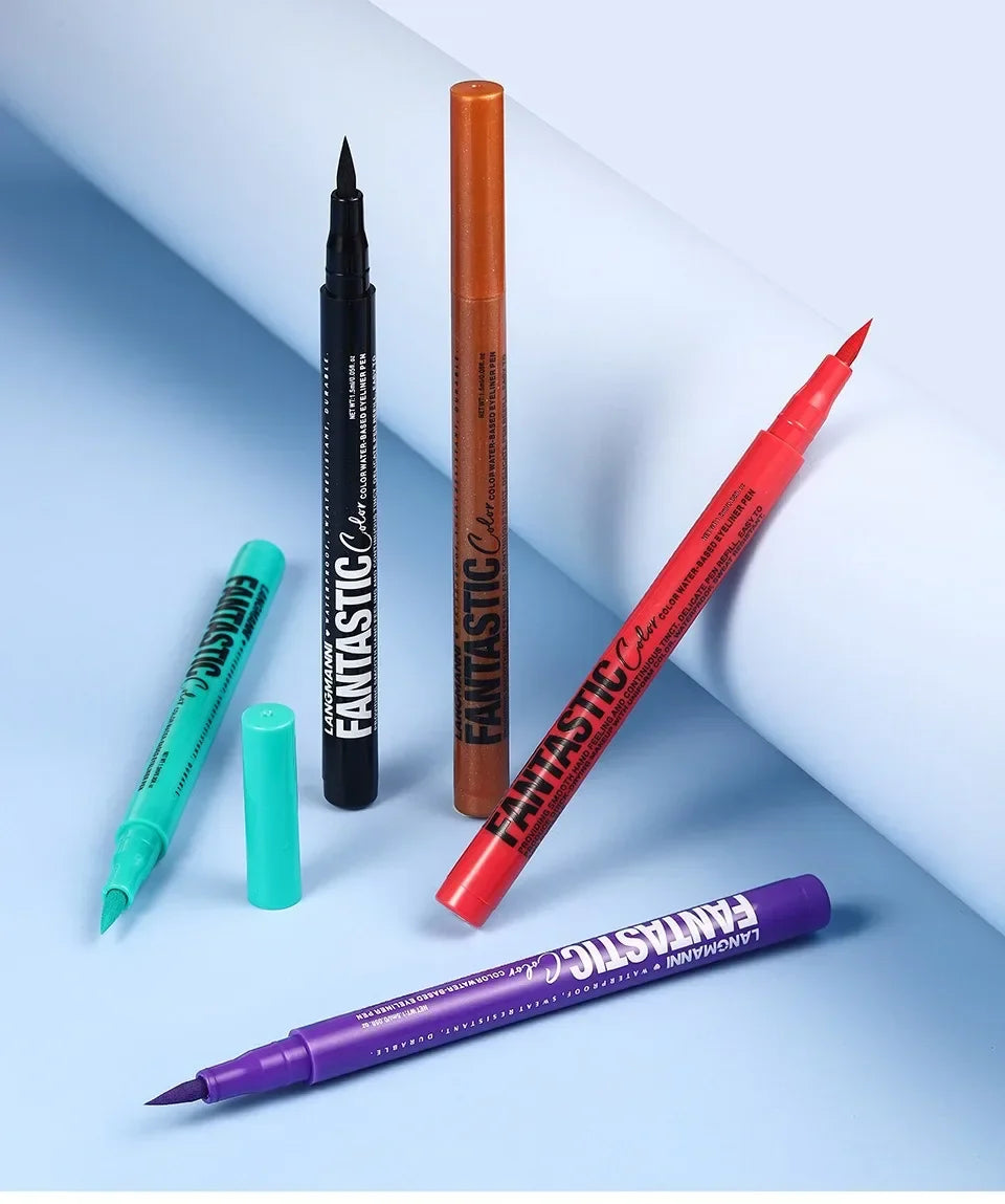 Red Wine Black Waterproof Eyeliner Pencil Untra-fine Liquid Eye Liner Pen Quick Dry Long Lasting Non Smudge Makeup Cosmetics