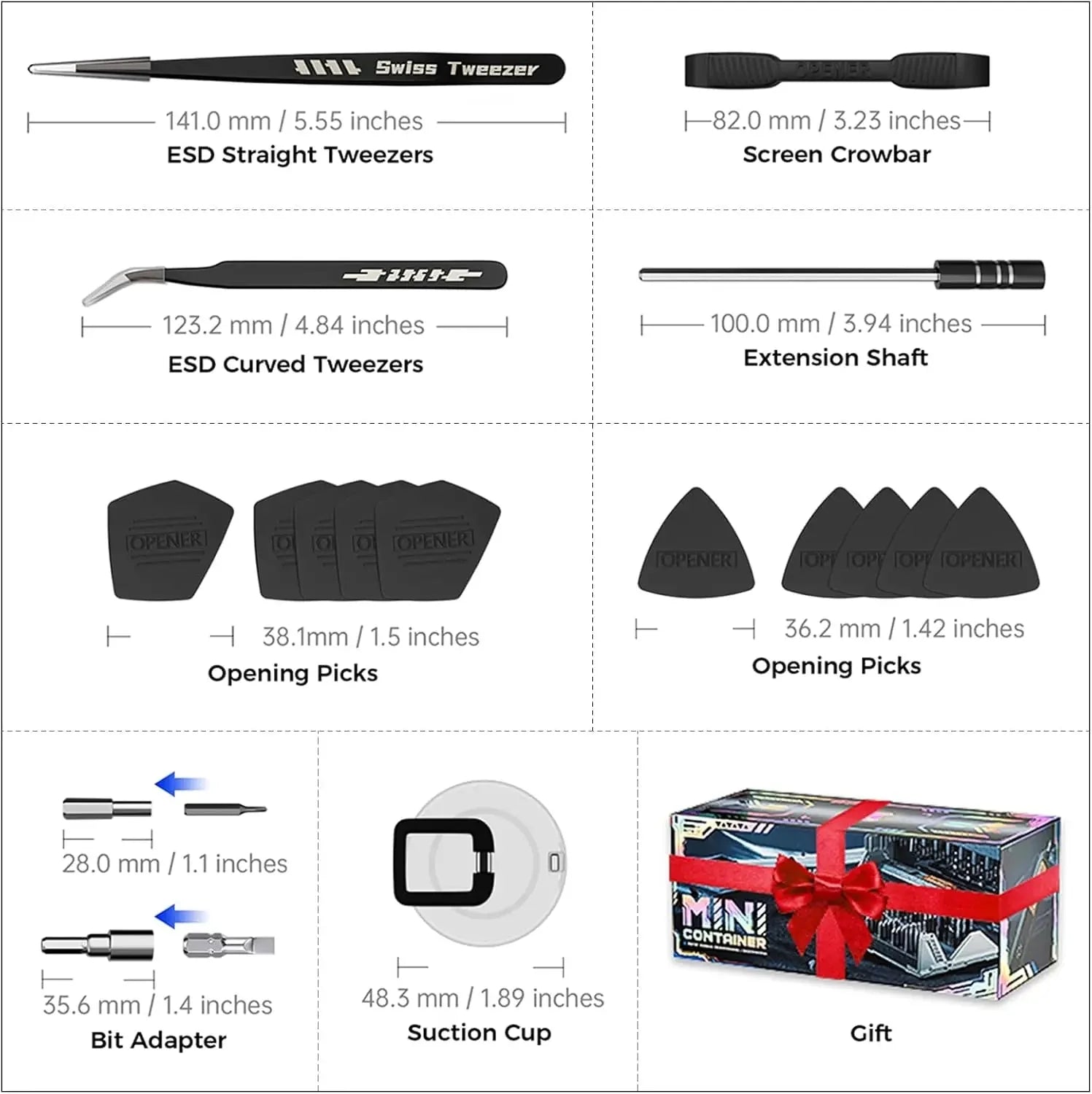 Professional 160-Bit Magnetic Screwdriver Set, 21 Precision Types for Laptop Watch Xbox Console Glasses Doorbell DIY Electronics