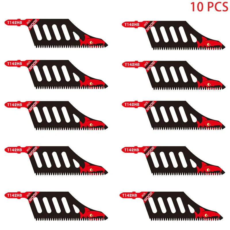 Jigsaw Blade Extra Long Heavy Duty Scroll Saw Blades T-Shank Fine Coarse Teeth for Wood Aluminum Tight Spaces