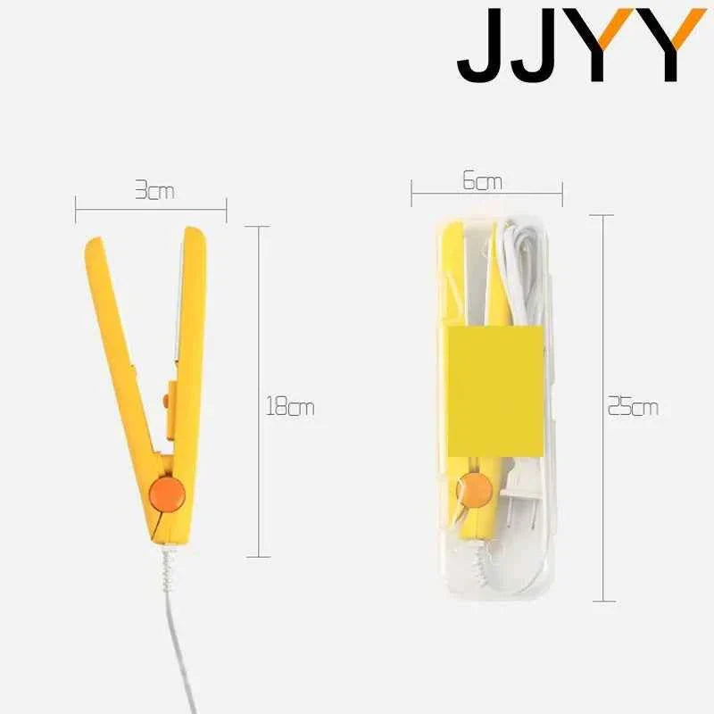 Mini Hair Curling Iron Straightener Small Electric Dual Purpose Bangs Splint for Straight Curly Hair