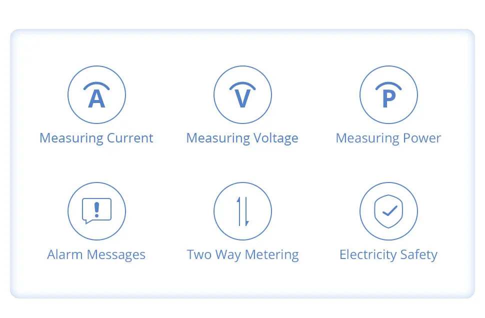 Smart 3-Phase 4-Wire WiFi Power Monitor 63A - Bidirectional Solar Energy Meter with Tuya App Control & Real-Time Analytics