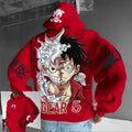One Piece Luffy Gear 5 Nika Oversized Anime Hoodie