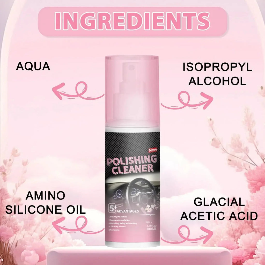Car Interior Cleaner, Vehicle Interior Polish, 100ml Car Interior Cleaner, Interior Detailer Spray, Total Car Interior Cleaner