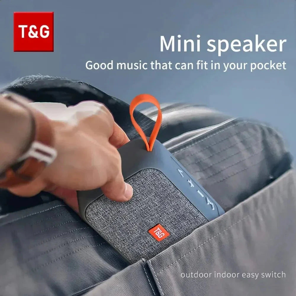Speaker TG506 Portable Mini Wireless Soundbar Bluetooth 5.0 Outdoor Indoor HIFI Loudspeaker Support TF Card FM Radio Waterproof