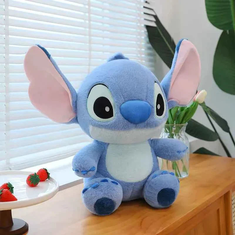 Disney Cute Blue Stitch Stuffed Plush Toy Cartoon Anime Stitch Kawaii Sleeping Pillow Plush Doll Giving Girls Birthday Gifts