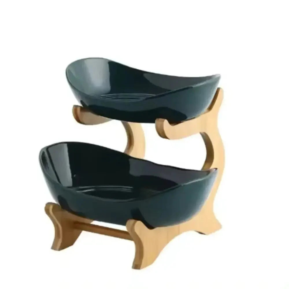 Snack Plates Plastic Material Fruit Plate Creative Design 2 Layer Candy Dish Modern Style Salad Bowl Snack Dish Living Room