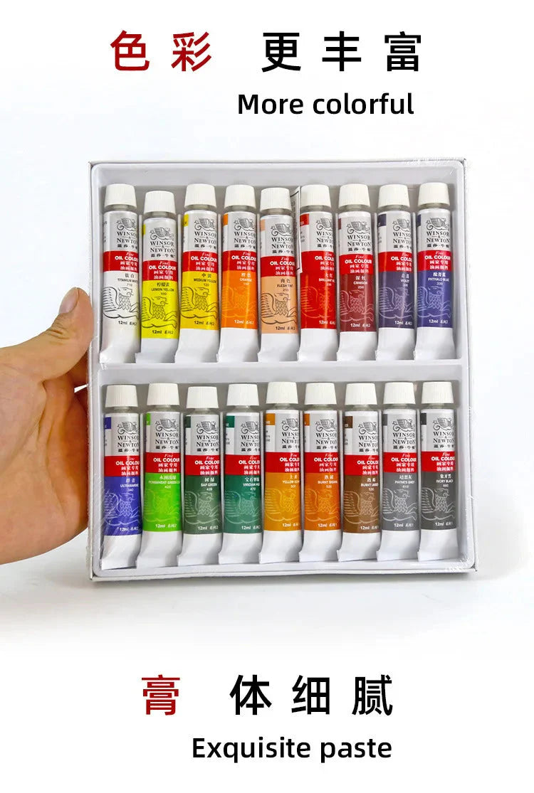 Professional 12/18/24 Colors 12 ML Tube Oil Paints Art For Artists Canvas Pigment Art Supplies Drawing Set