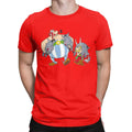 Men T-Shirts Asteriks And Obeliks With Bor Cool 100% Cotton Tees Short Sleeve T Shirt Round Neck Tops Classic