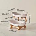 Snack Plates Plastic Material Fruit Plate Creative Design 2 Layer Candy Dish Modern Style Salad Bowl Snack Dish Living Room