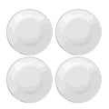 4 Pcs Serving Enamel Dish Set White Platters Enamelware Dishes Vegetarian Diet Dinner Plates