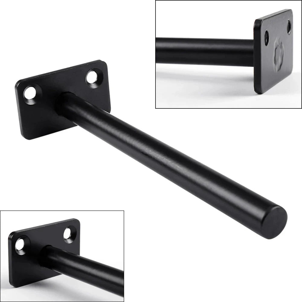 T Shape Concealed Shelf Brackets Floating  Wall Shelf Supports Screw Mounting Plate Multi sizes Metal Brackets