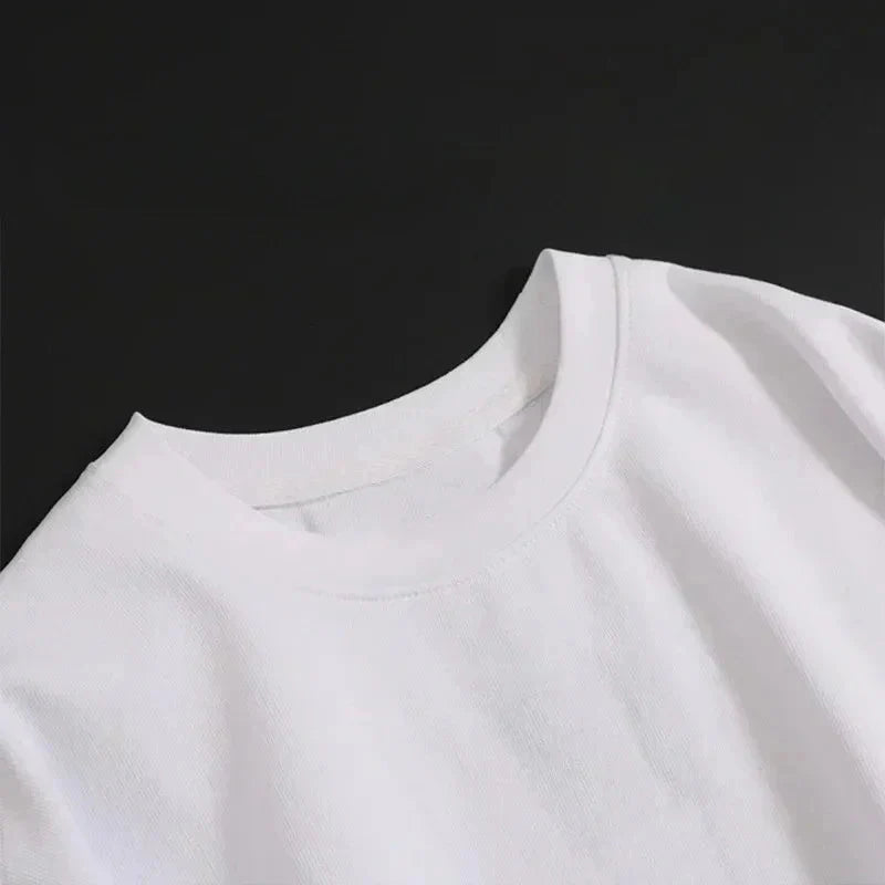 New Couple's Short-sleeved T-shirts for women, Luxurious Printed Men's and Women's T-shirts with Round Necks and Half Sleeves
