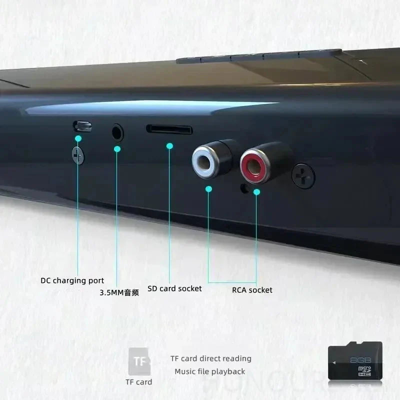 BS-28B High Quality Bluetooth Speaker High Power Wallmounted Wireless 40w Sound Bar Stereo Home Theater TV Strong Bass Sound Bar