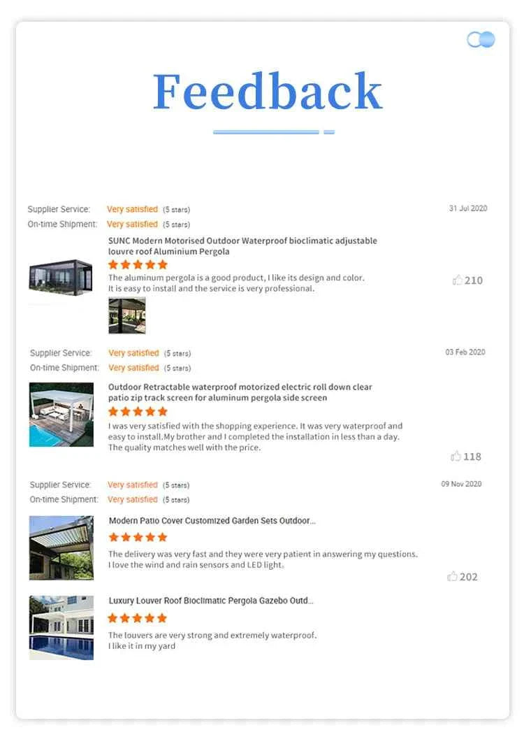 VMotorized Retractable Roof Pergola - Automatic PVC Gazebo & Metal Folding Roof System