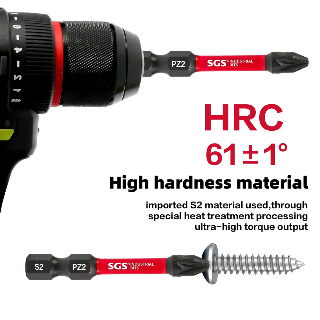 10/20 Pieces of Strong Magnetic Impact-Resistant Pz2 Screwdriver Bit Set, 50mm S2 Steel, Non-Slip High Hardness Tip, Special Tools for Home Renovation/Decoration