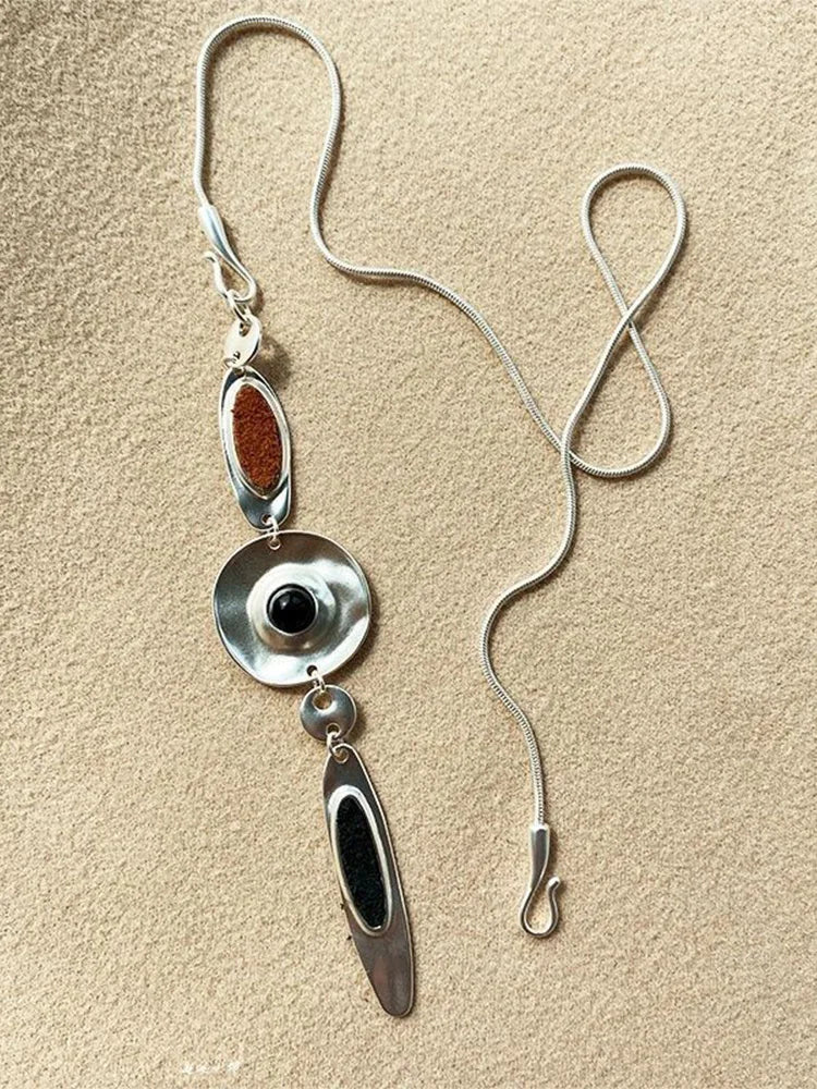 Artistic Craft Jewelry Accessories Eye Motif Necklace and Earrings Set for Women Men Fashion Forward Accessories