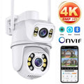 8MP 4K Dual Lens Wifi Camera Ai Auto Tracking Waterproof Security CCTV Video Surveillance Camera Police Light Alarm IP Camera