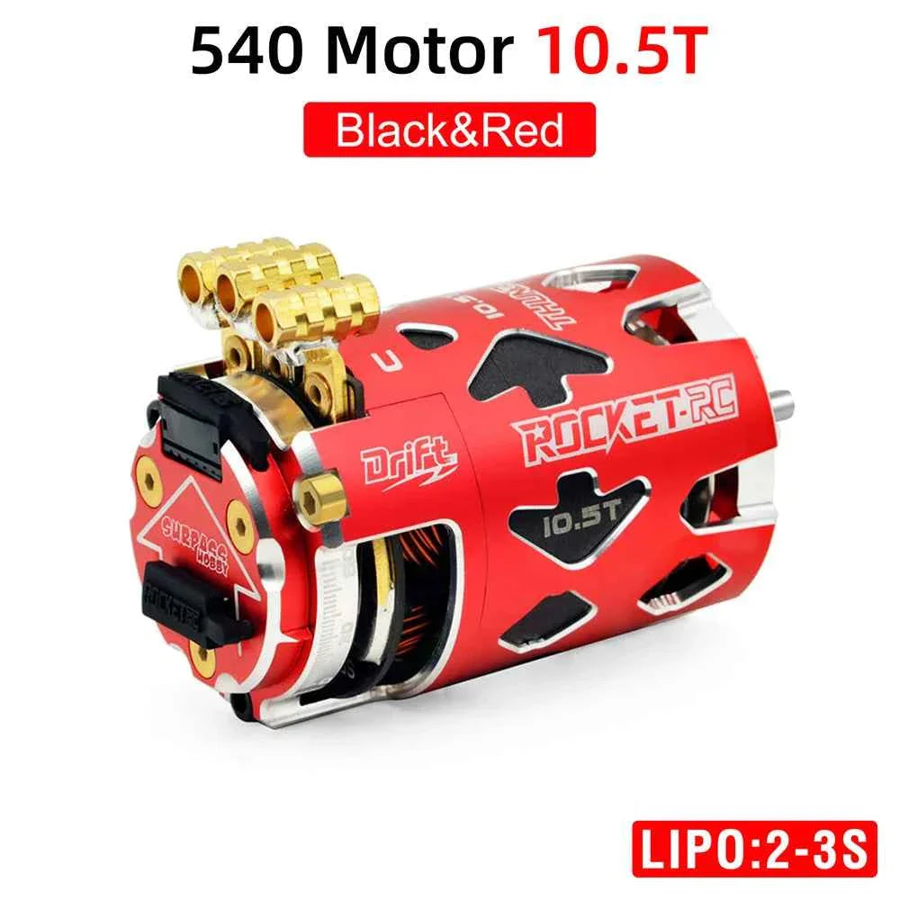 Rocket-RC Thunder 540 Sensored Brushless Motor 10.5T 13.5T 2-3S 3.175 mm Shaft for 1/10 RC Racing Drift Car Parts Surpass Hobby